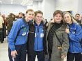 Les 3 joueuses avec Virginie Quint presidente de St Quentin